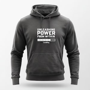 Unleash your Power Hoodie, Gym Sweatshirt, Fitness Gift for Him, Motivational Apparel, Workout Clothes, Fitness Gift for Her, Strong Message