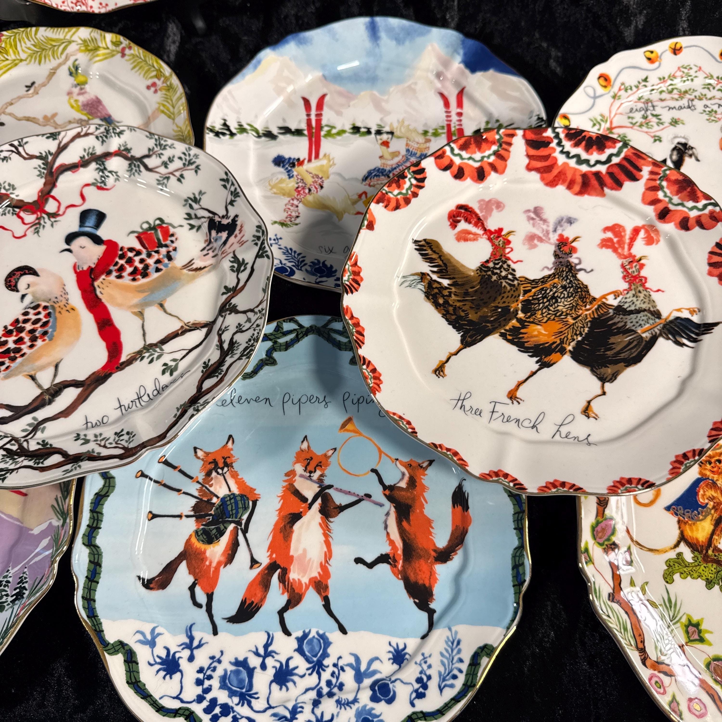 Vintage Animal Dinner Plates Vintage - Etsy