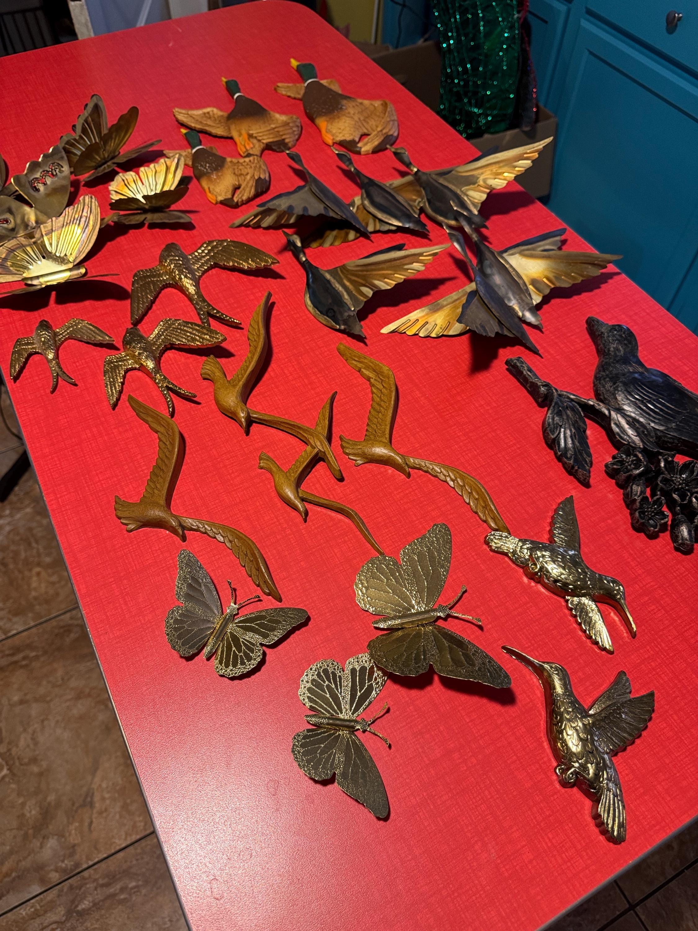 Art Mural en Métal,Décoration Murale en Métal,Figurine d'oiseau,Art