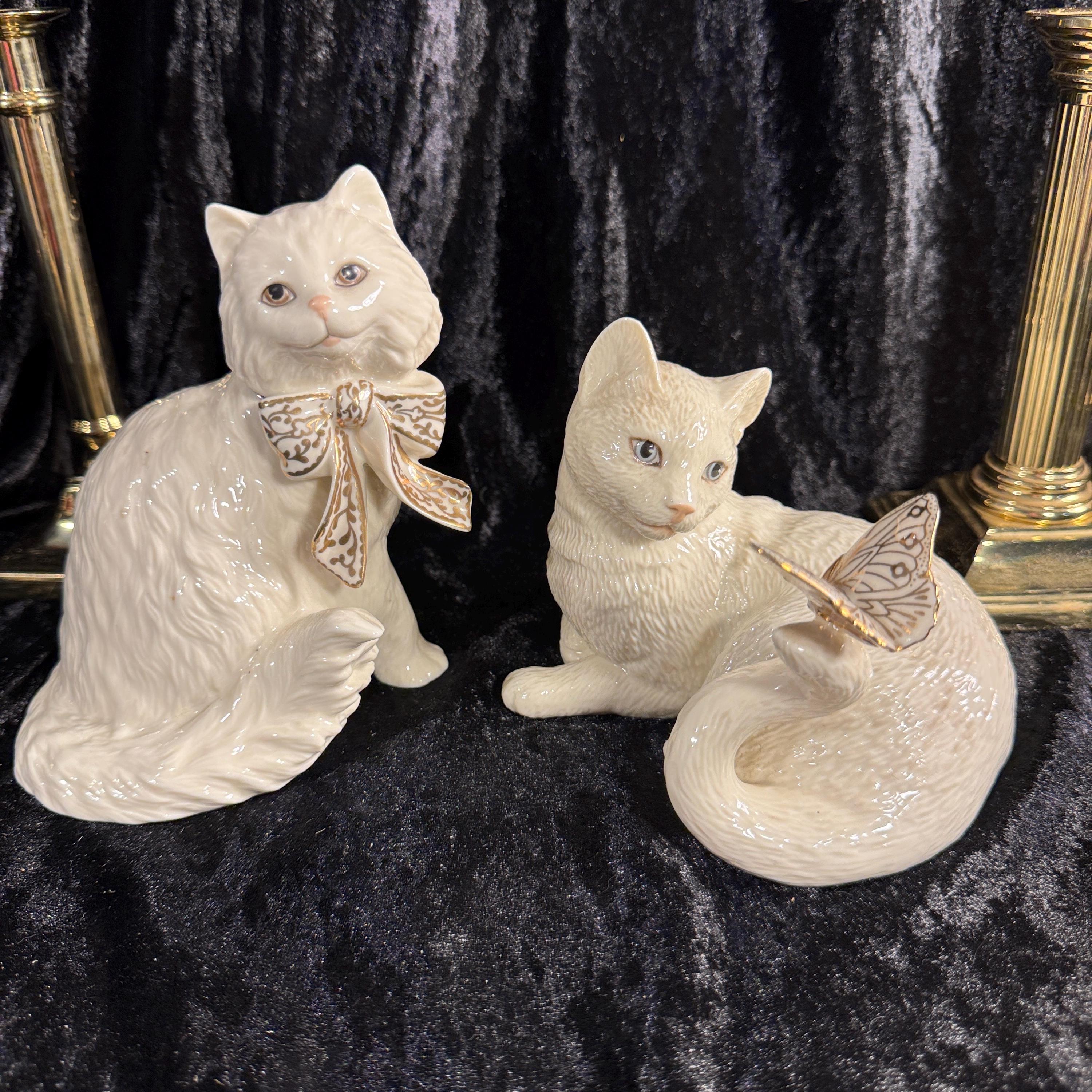 Lenox Cat Figurine - Etsy