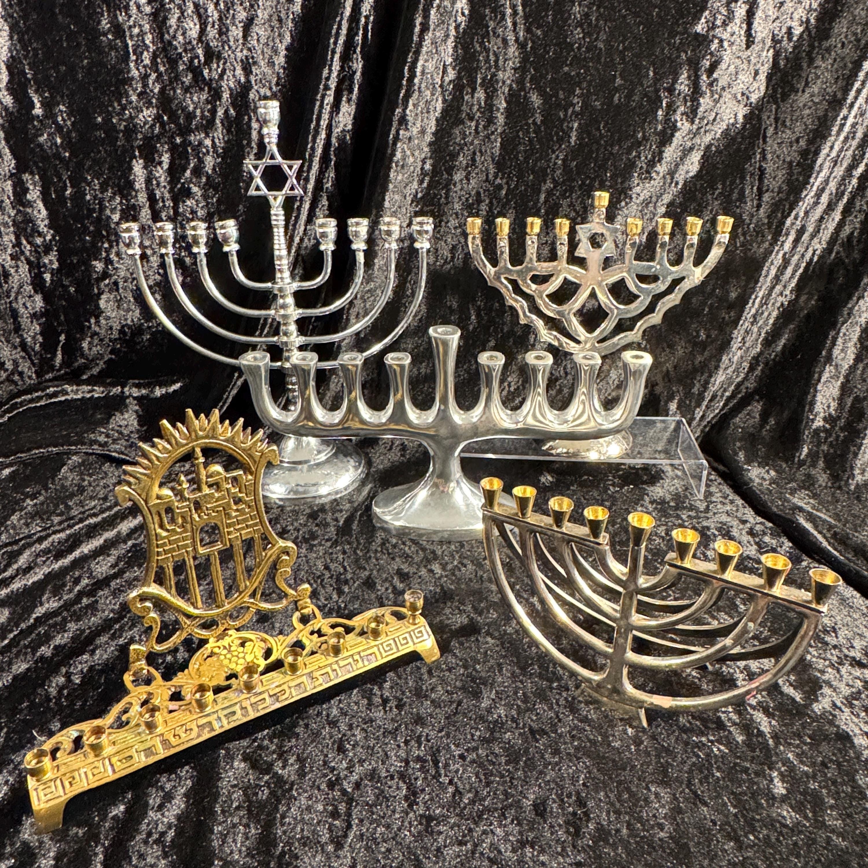 Majestic Giftware Chanukka Menorah Aus Metall – 9-armig, Silber, Für Das Lichterfest