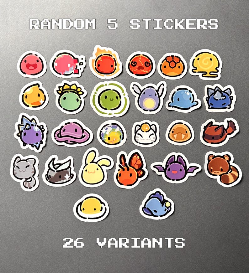 Slime Sticker Mystery Bag - Etsy