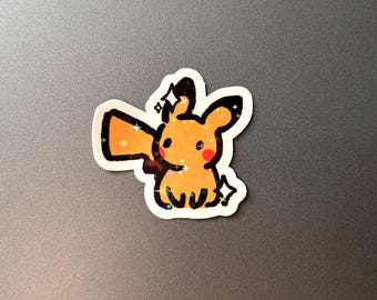 Shiny Pikachu Glitter Sticker
