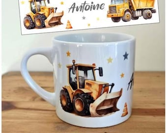 Taza infantil personalizada con nombre / taza infantil de cerámica pequeña