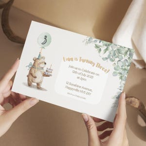 Convite personalizado para aniversário infantil | Convite para festa para impressão | Download digital | Convite postal