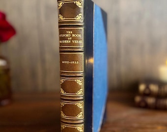 Riviere Bound Oxford Book of Modern Verse 1936 Poetry Anthology