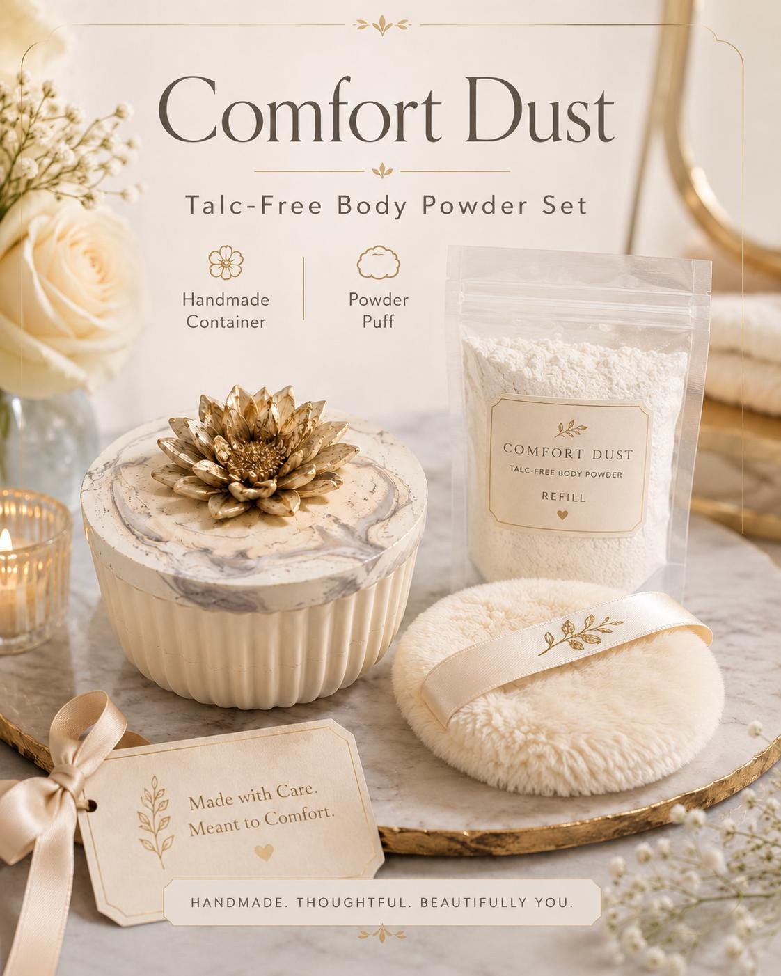 Vintage Dusting Powder - Etsy