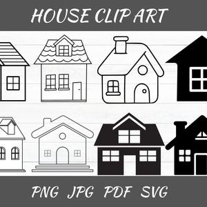 House Clipart: Home Vector Graphics (SVG, PNG, JPG)