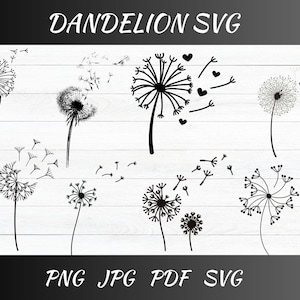 Dandelion Svg | Dandelion Png | Just Breathe Svg | Wild Flower Svg | Dandelion Clipart | Flower Svg | Dandelion Cut File | Instant Download
