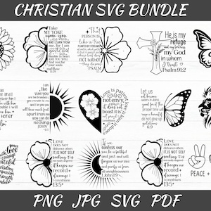 Christian Svg Bundle - Faith Bundle - Christian Svg Bundle - Bible Verse Svg Bundle - Faith Bundle Designs Svg -  Christian Quotes Svg