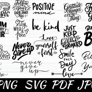 Inspirational Svg Bundle, Motivational Svg Bundle, Inspirational Quotes Svg, Self Love Svg, Kind Svg, Faith Svg, You Matter Svg,Svg Cut File