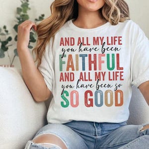 Faithful Jesus PNG: Bible Verse Design (Digital Download)