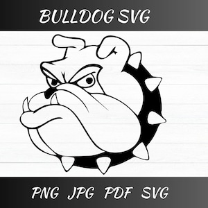 Bulldogs Svg| Uga Bulldog Svg| Georgia Bulldogs Svg| Ga Bulldogs Football Svg| Cartoon Bulldog| Bulldogs Svg Cricut File| Instant Download