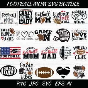 Fußball Sprüche SVG Bundle: Cricut Cut Datei (kommerzielle Nutzung)