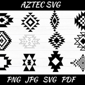 Aztec Svg Bundle, Southwestern Elements Svg, Tribal Pattern Svg, Aztec Pattern Svg, Aztec Elements Svg, Western Svg, Tribal Cut File, Cricut