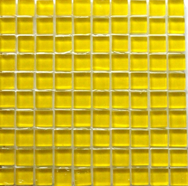 Yellow Gloss Acrylic Rectangle Crafting Mosaic/Wall Tiles 1"-10" 1cm-25cm