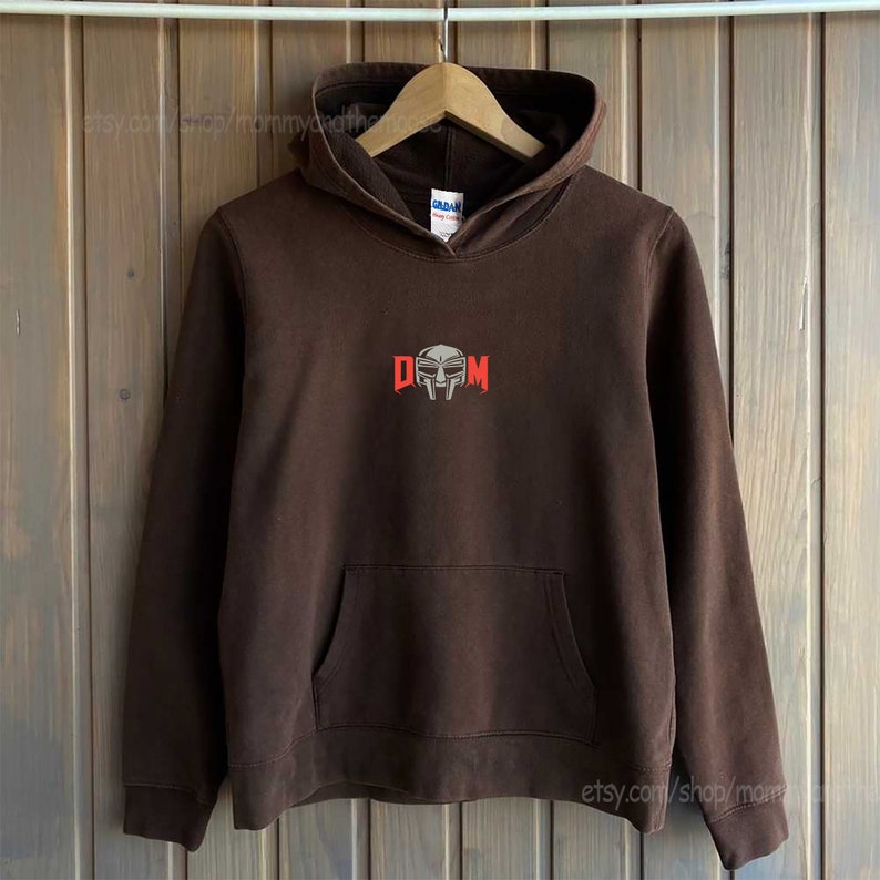 Vintage Mf Doom Hoodie Brown 