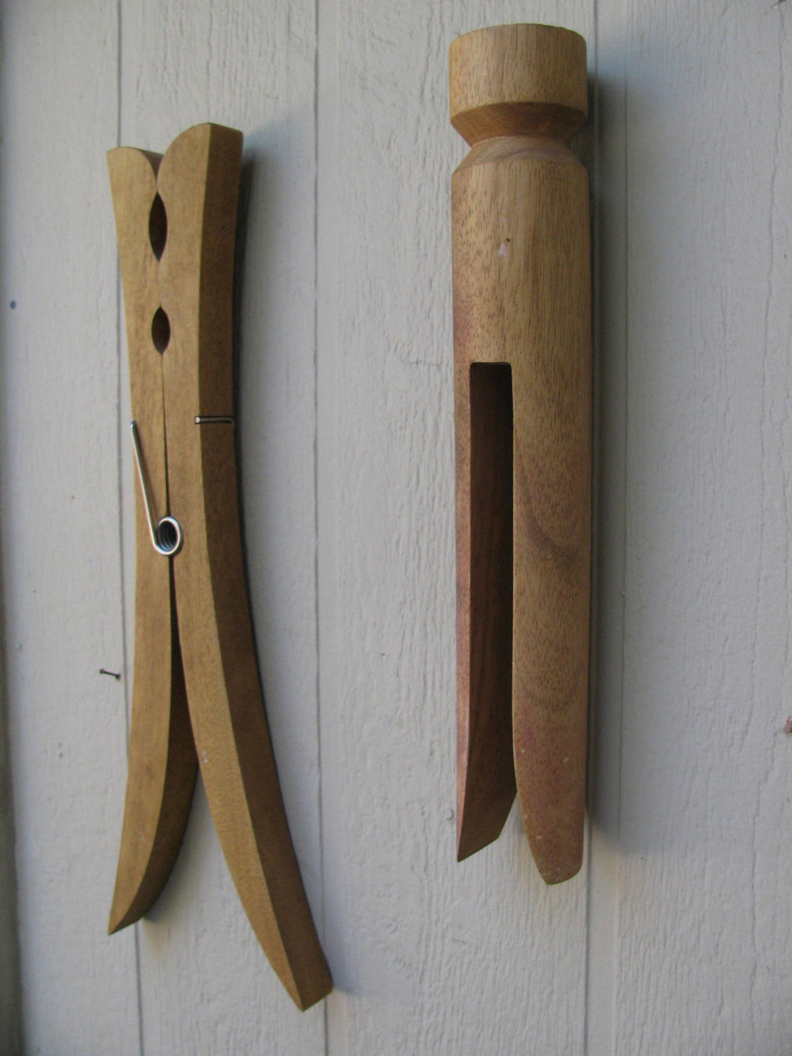 Giant Wood ClothesPin Wall Hanging Etsy