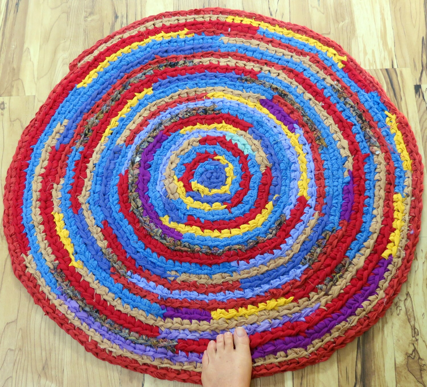 Farmhouse Rag Rug Crochet Rug braided Rug Rug Etsy