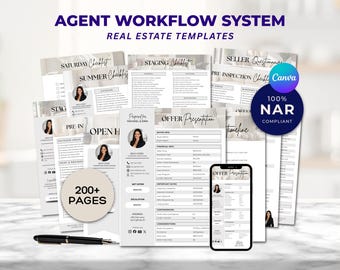 Real Estate Templates, Agent Kit, Seller Buyer Checklist, Open House, Real Estate Checklist Bundle, Real Estate Marketing, Realtor Templates