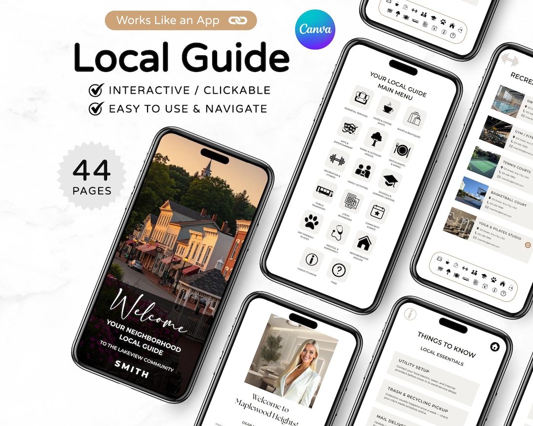 Realtor Local Guide, Relocation Guide Textable, Digital Real Estate ...