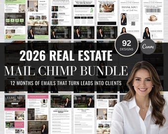 Pacchetto di campagne email automatizzate per il settore immobiliare / Automazione email per il settore immobiliare / Campagna di nurturing / Conversione lead / Modelli email per acquirenti e venditori