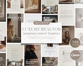 340+ Luxury Realtor Instagram Templates | Realtor Social Media Post | Realtor Templates Canva | Real Estate Instagram Marketing Templates