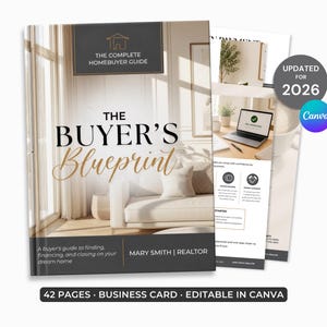 Presentación para compradores de vivienda / Plantilla de Canva de 40 páginas / Marketing para agentes inmobiliarios de NAR Settlement / Guía de compensación para agentes de compradores / Editable 2026