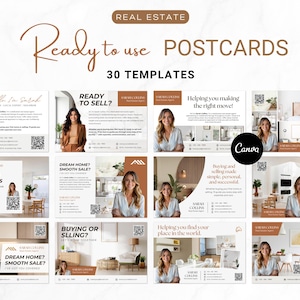 Grundbesitz Postkarten | Realtor Marketingbriefe | Makler | Canva Vorlage | "Postkarte ""Hello Neighbor Realtor"" im Postkartenformat."