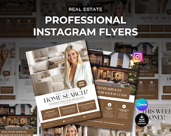 Realtor Flyer Templates, Real Estate Flyers Canva Realtor Templates, Editable Real Estate Marketing, Realtor Marketing Flyer, Canva, PDF