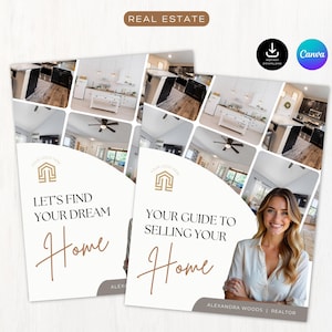 Real Estate Seller Guide & Home Buyer Guide Bundle | Home Seller Guide |Real Estate Marketing |  CMA Packet | Canva | Listing Presentation