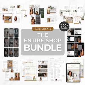 The Entire Shop Bundle | Seller Guide | Buyer Guide | Real Estate Marketing |  Real Estate Flyers | Real Estate Instagram Social Media Posts