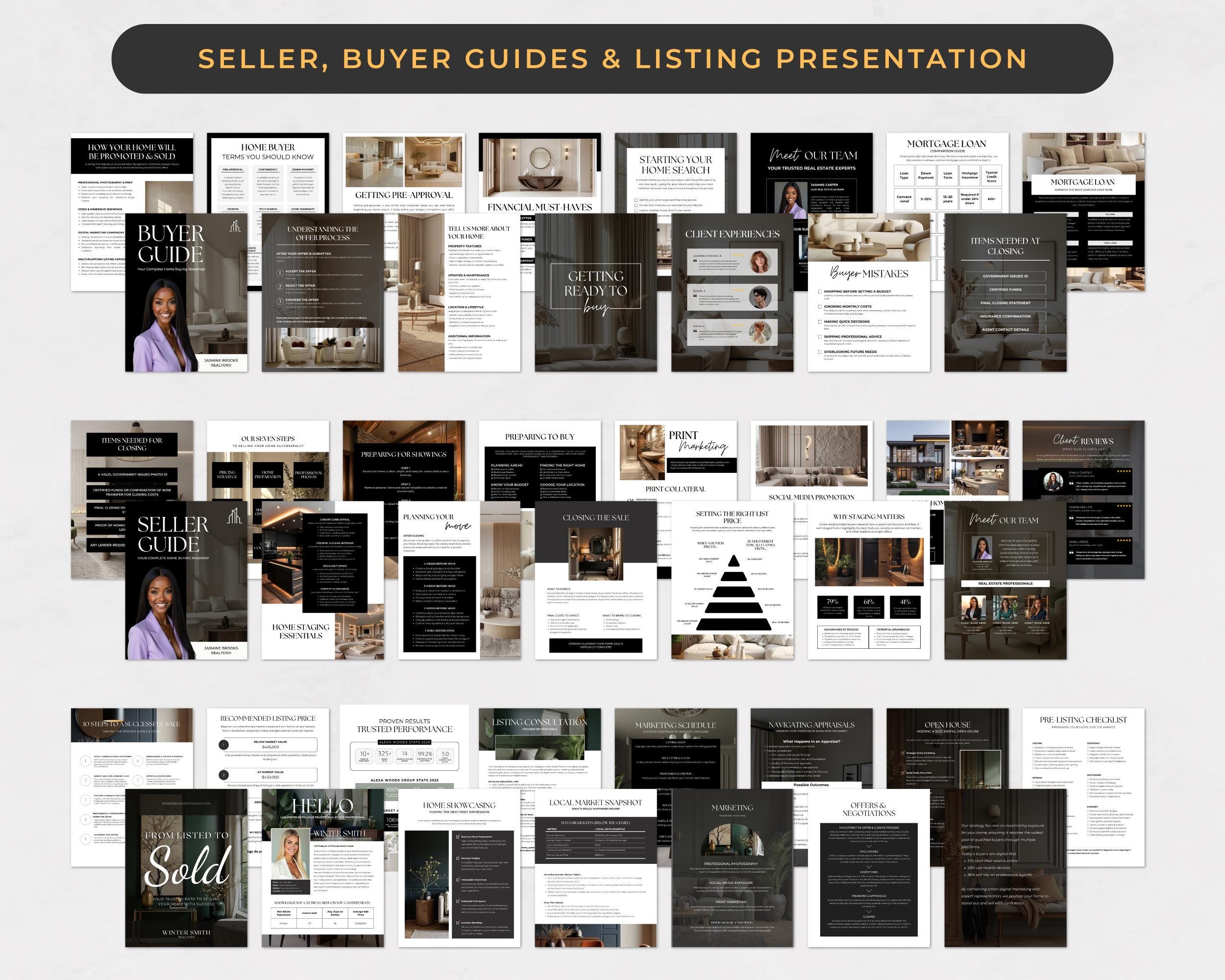 Modern Real Estate Marketing Bundle | Instagram and Canva Templates for ...