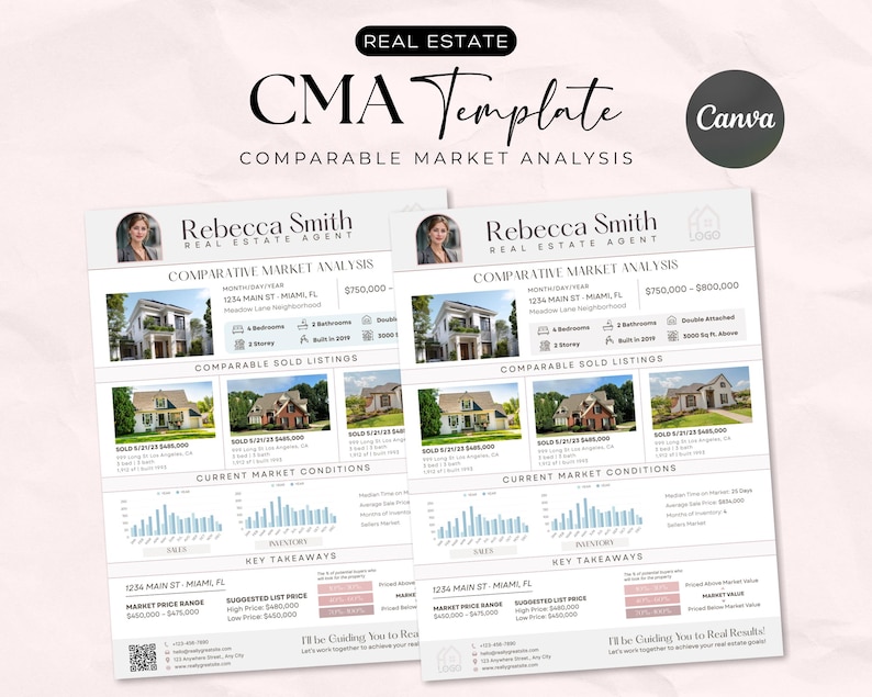Matrix Cma Sample Pdf Real Estate CMA Canva Template, Comparable Market Analysis, Home ...