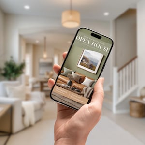 Sage Green Real Estate Instagram Templates, 120 Canva Realtor Posts & Stories, Aesthetic Social Media Marketing Kit, Editable Templates image 9