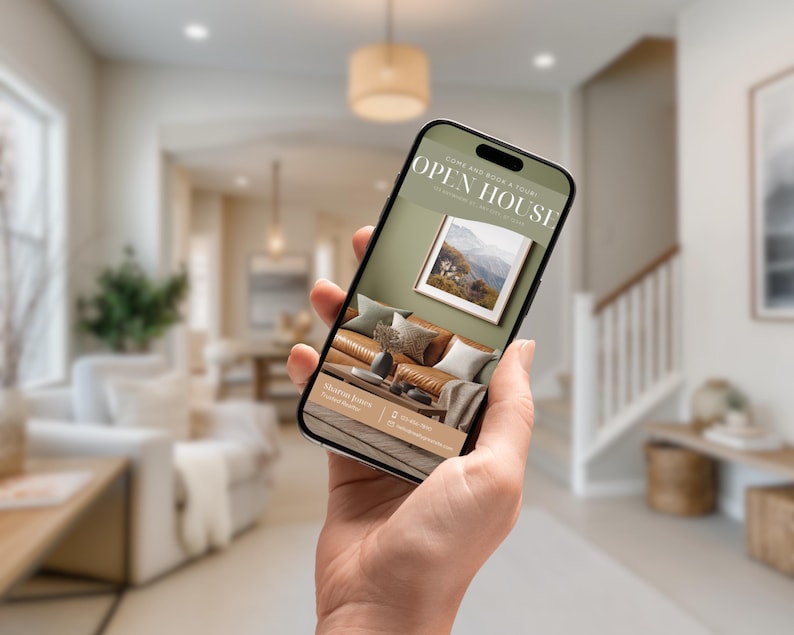 Sage Green Real Estate Instagram Templates, 120 Canva Realtor Posts & Stories, Aesthetic Social Media Marketing Kit, Editable Templates image 9