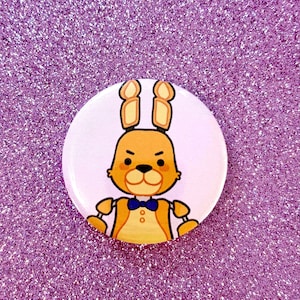 FNAF Inspired William Afton Character Pin-Back Button / 58mm (B-GRADE)