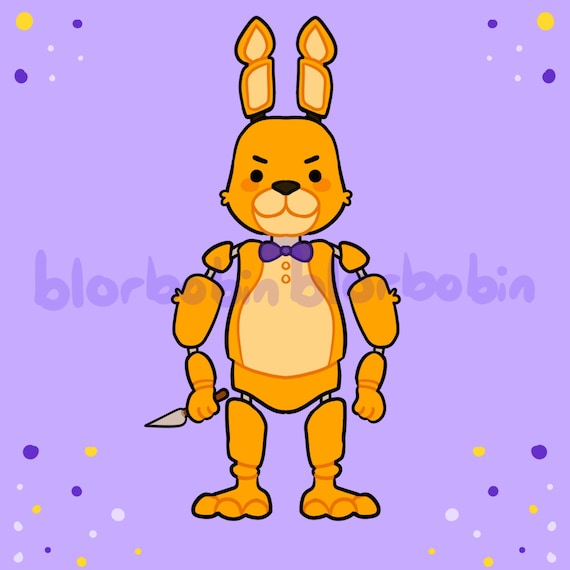 FNAF Inspired Springtrap William Afton Sticker [Five Nights at Freddy's Inspired Gift Merch]