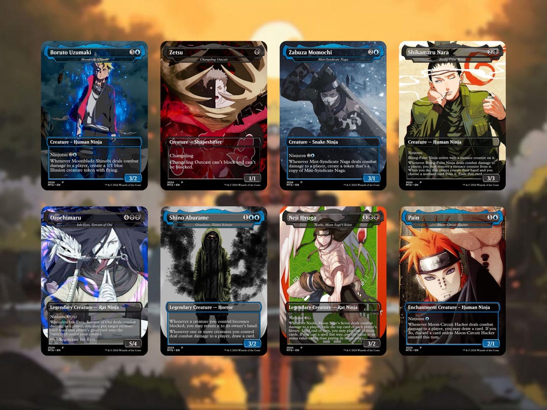 Mtg Commander Decks Magic: The Gathering Commander EDH Deck - Satoru Umezawa,  100-Card Custom Deck, Ninjutsu Theme (Dimir Colors - Used) Mtg Anime Deck