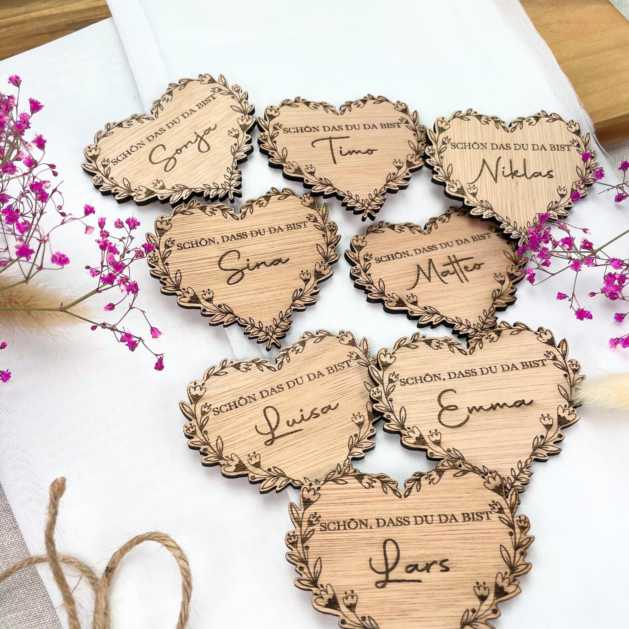 Platzkarten, Tischkarten, Namensschild für Hochzeit, Taufe, Geburtstag Platzkarten, Tischkarten, Namensschild für Hochzeit, Taufe, Geburtstag