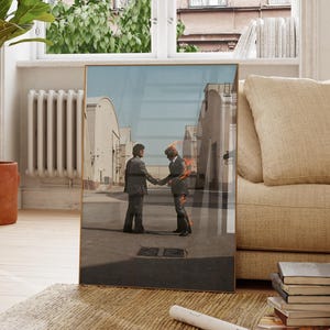 Pink Floyd - Wish You Were Here / Póster musical / Arte de pared / Decoración de pared / Impresión / Decoración de pared estética / Impresión de carátula de álbum / Regalo