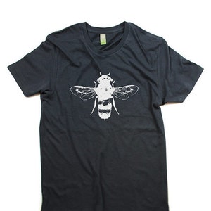 Men Tshirt Honey Bee - Organic Cotton T shirt - Mens - Small, Medium, Large, XL, XXL -  Clothing