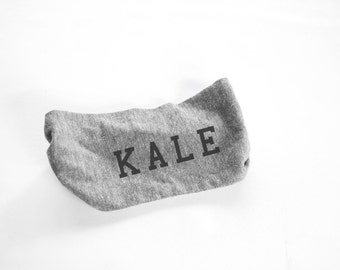 Kale Head Band - Womens Head Band-  Unisex - Heather Grey kale, turban - hat - headwear - hair accessories