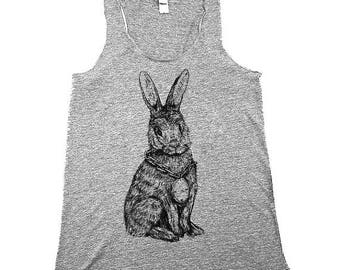 Womens Rabbit Tank - Easter - Mothers Day - bunny rabbit  - Tank tops - XS, Small, Medium, Large, XL