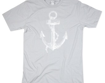 Anchor Tshirt - Mens Anchor Shirt - Nautical - Sailor - Pirate - Small, Medium, Large, XL, 2XL