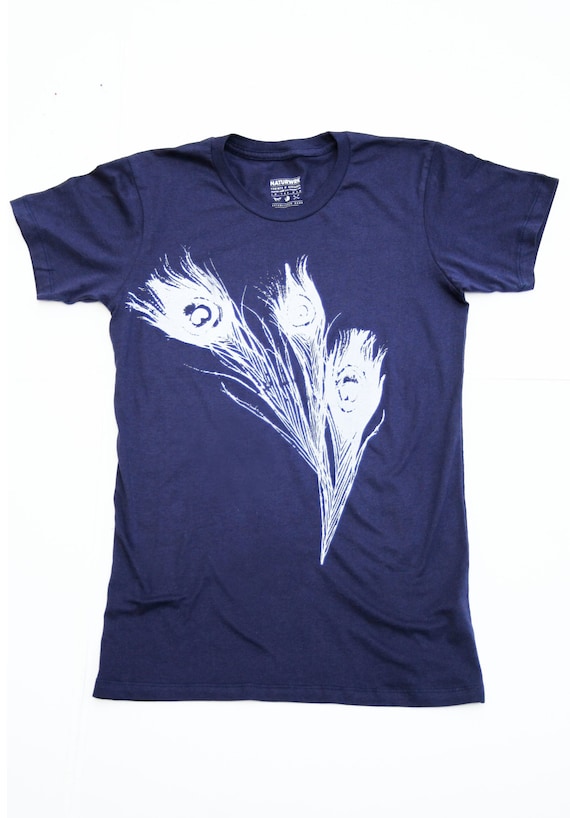 feather design t shirt