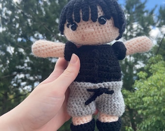 crochet Toji Fushiguro doll jujutsu kaisen amigurumi