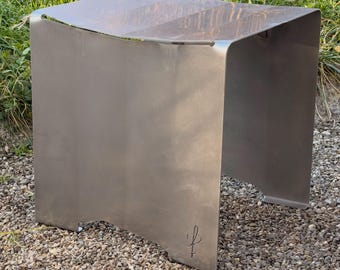 Handcrafted stainless steel bench/stool