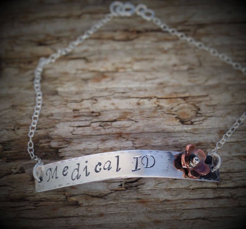 Epilepsy Bracelet Type 1 Diabetes Medical ID Bracelet Women Medical Jewelry