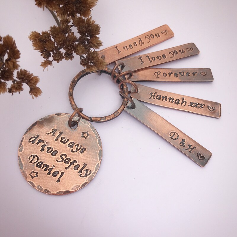 Copper Keyring - Etsy UK